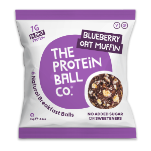 Protein Ball Co - Blueberry Oat Muffin (Vegan)  (10 x 45g)
