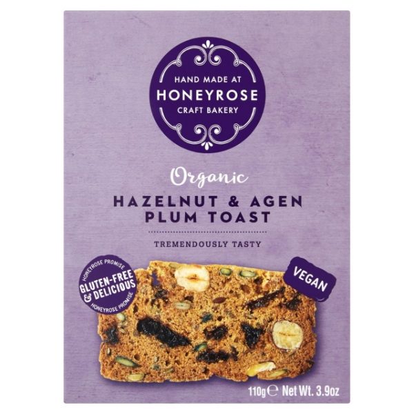 Honeyrose Bakery - Hazelnut & Agen Plum Toast (6 x 110g)