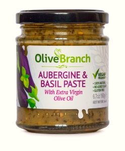 Olive Branch - Aubergine & Basil Paste (6 x 190g)