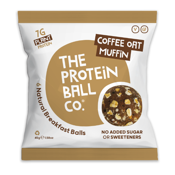 Protein Ball Co - Coffee Oat Muffin (Vegan)  (10 x 45g)