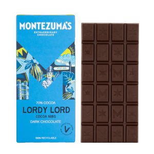 Montezumas - Lordy Lord: Dark Choc w/ Cocoa Nibs (12 x 90g)