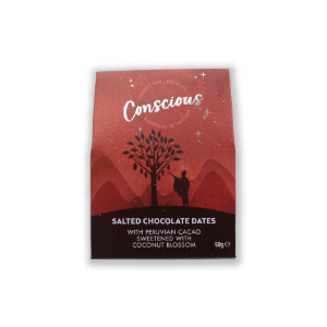 Conscious Choc - Salted Choc Dates Box  (8 x 50g)